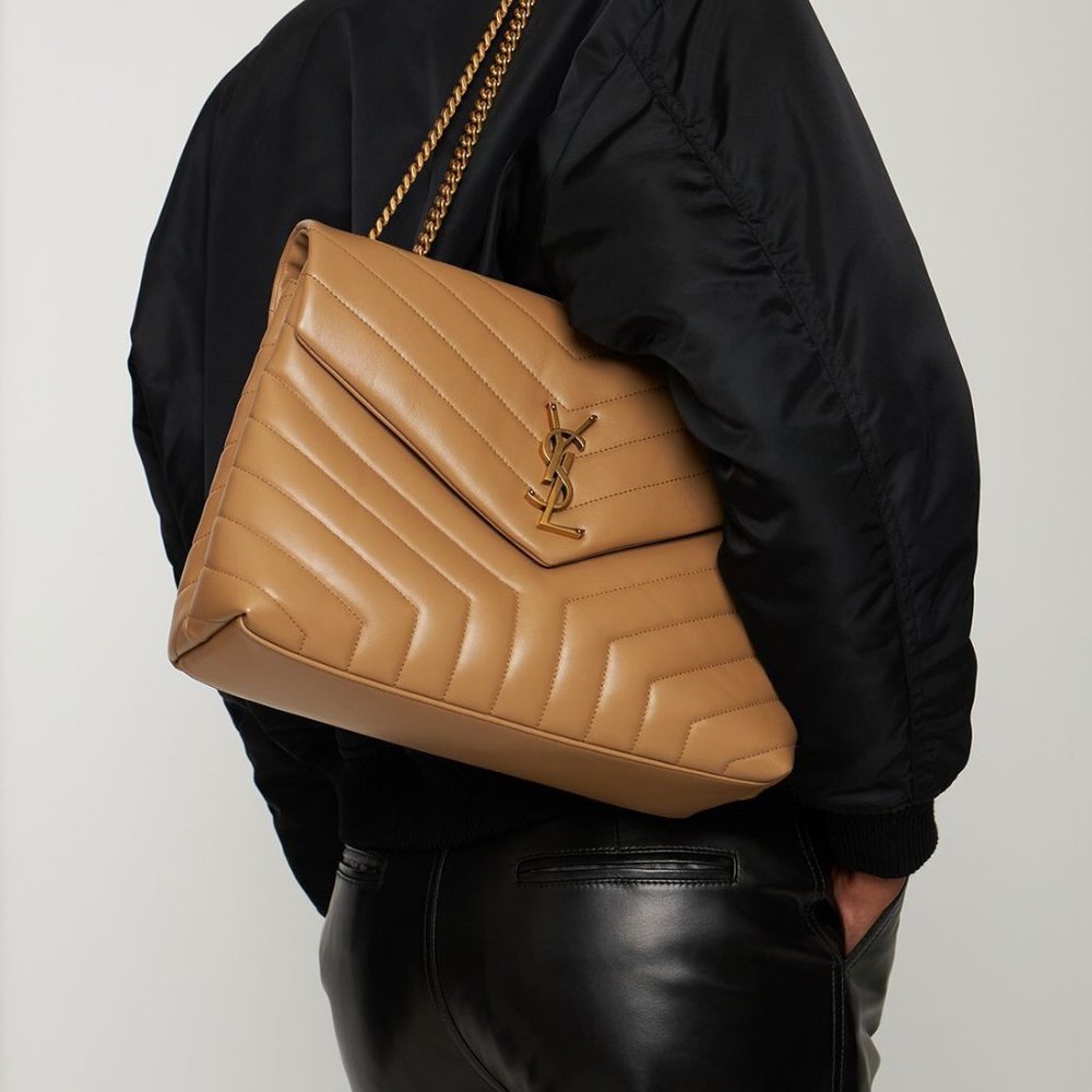 (SOLD) BRAND NEW Saint Laurent Medium Loulou Matelassé Leather Bag!